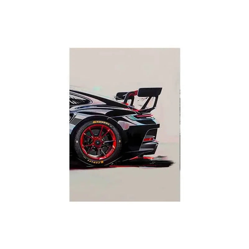 Fashionable Popular Super Sports Car GT3 RS Graffiti Wall Art, HD Canvas Print Poster, Home, Living Room, Room Decoration
