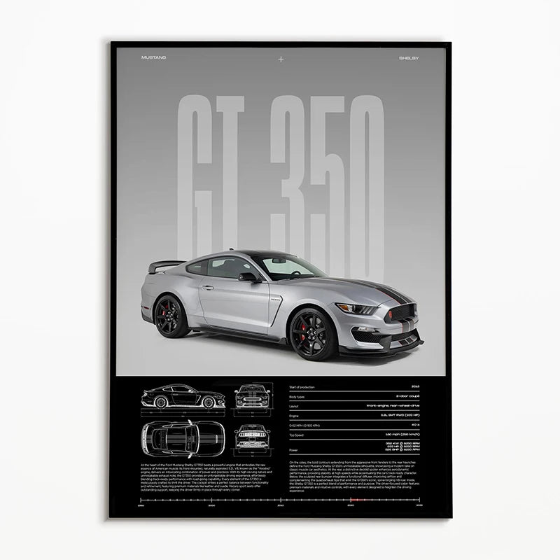 Black & White Famous Cars Posters Classic Car Photography Print Man Cave Canvas Painting Wall Art Pictures for Home Decoration