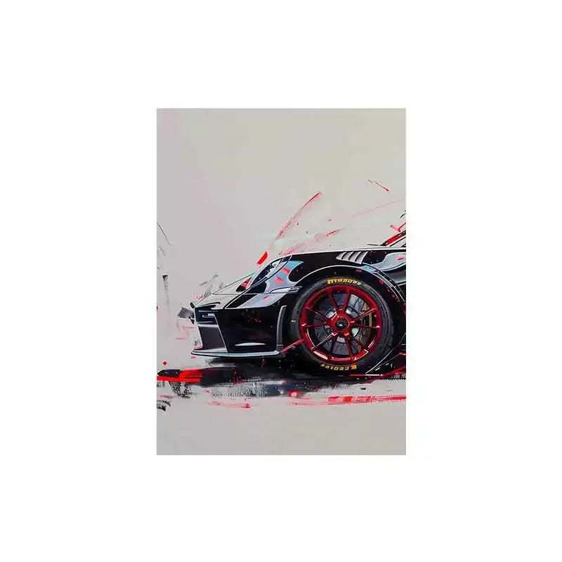 Fashionable Popular Super Sports Car GT3 RS Graffiti Wall Art, HD Canvas Print Poster, Home, Living Room, Room Decoration