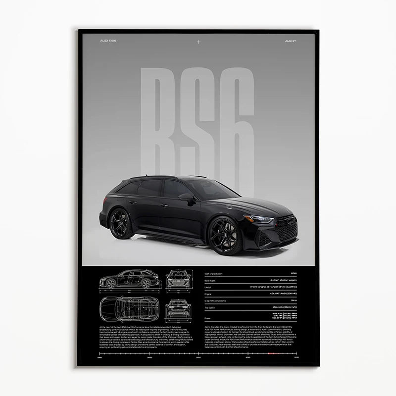 Black & White Famous Cars Posters Classic Car Photography Print Man Cave Canvas Painting Wall Art Pictures for Home Decoration