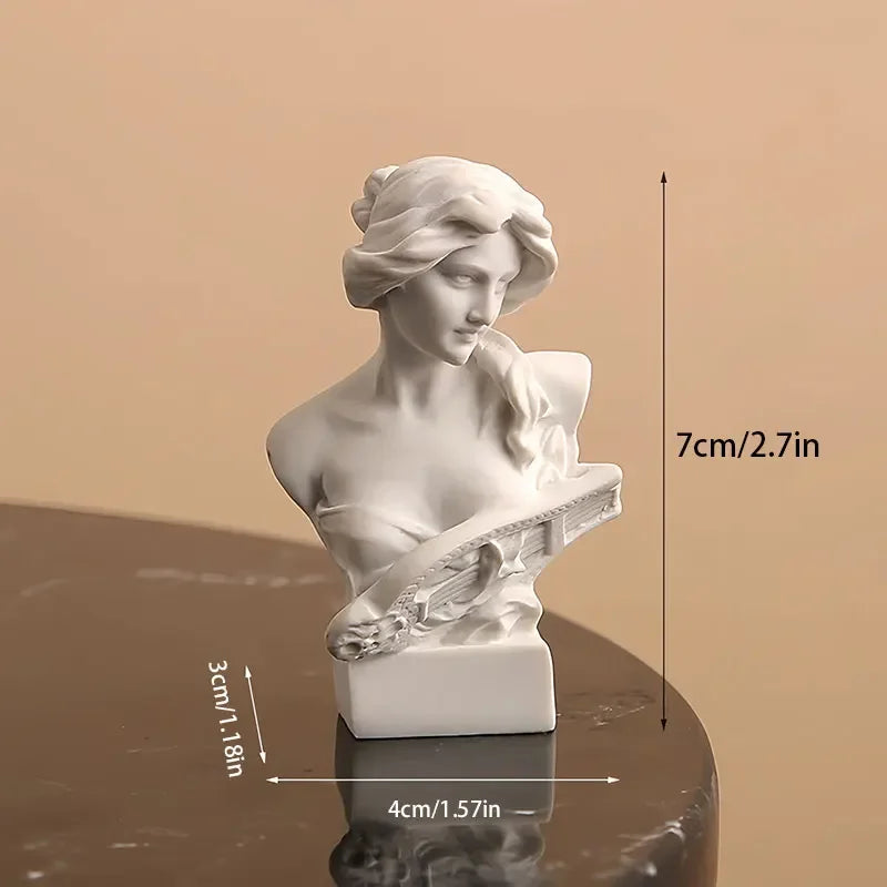 Greek and Roman Resin Head Bust Sculpture