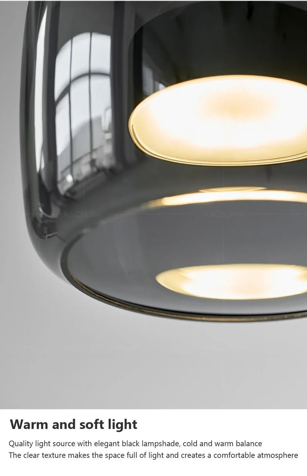Nordic LED Glass Pendant Light Simple Modern Restaurant Bar Counter Coffee Shop Bedside Interior Decoration Lighting Fixtures