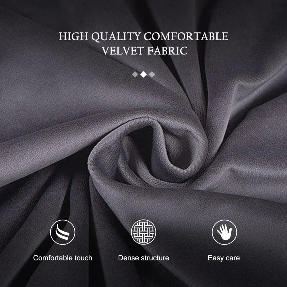 Premium Grey Velvet Dining Chair Set of 4