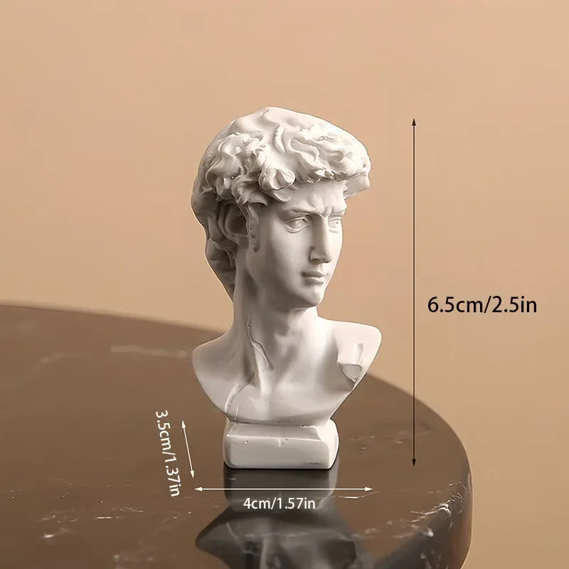 Greek and Roman Resin Head Bust Sculpture
