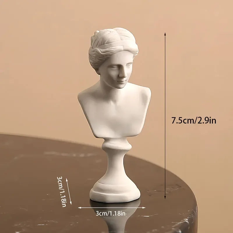Greek and Roman Resin Head Bust Sculpture