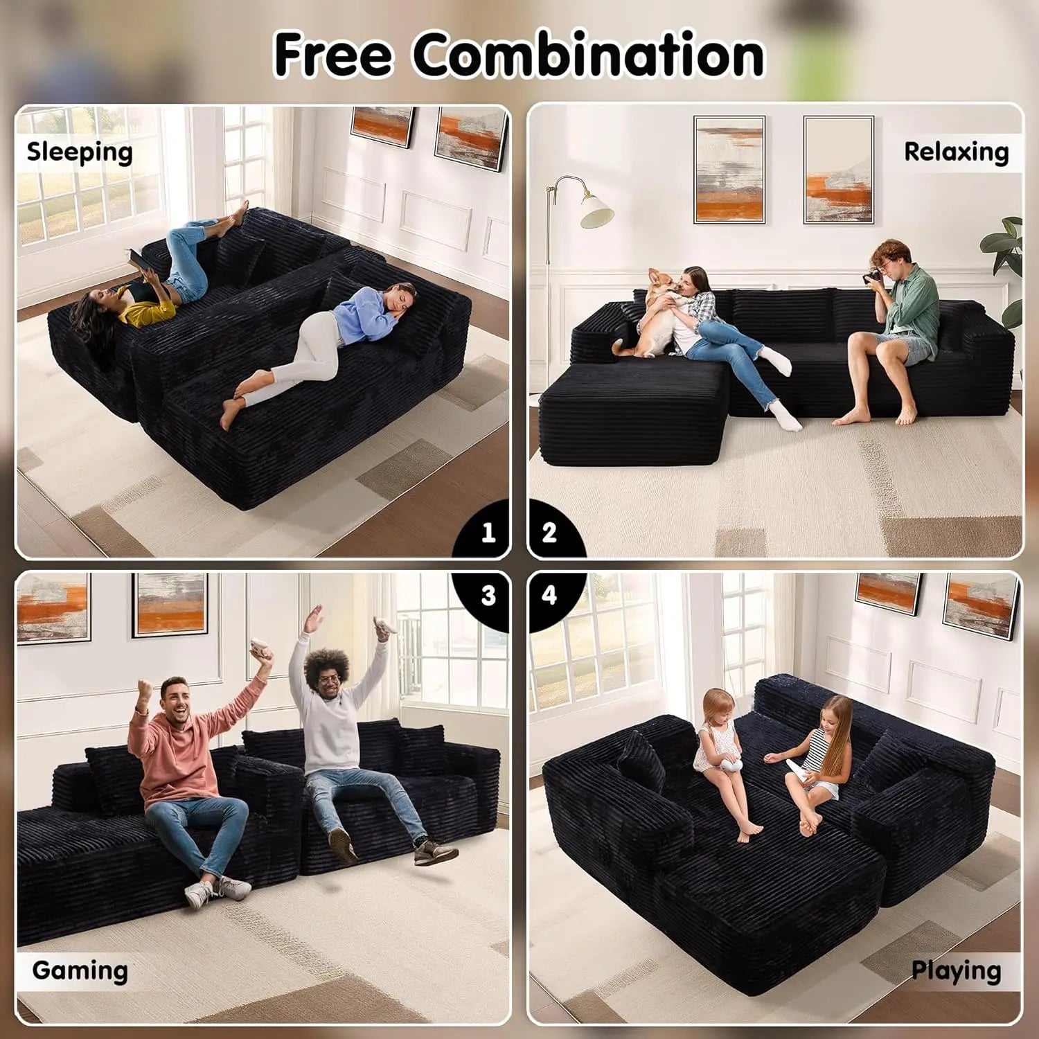 Cloud Sectional with L-Shape Chaise