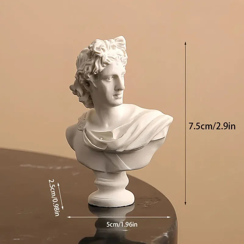 Greek and Roman Resin Head Bust Sculpture