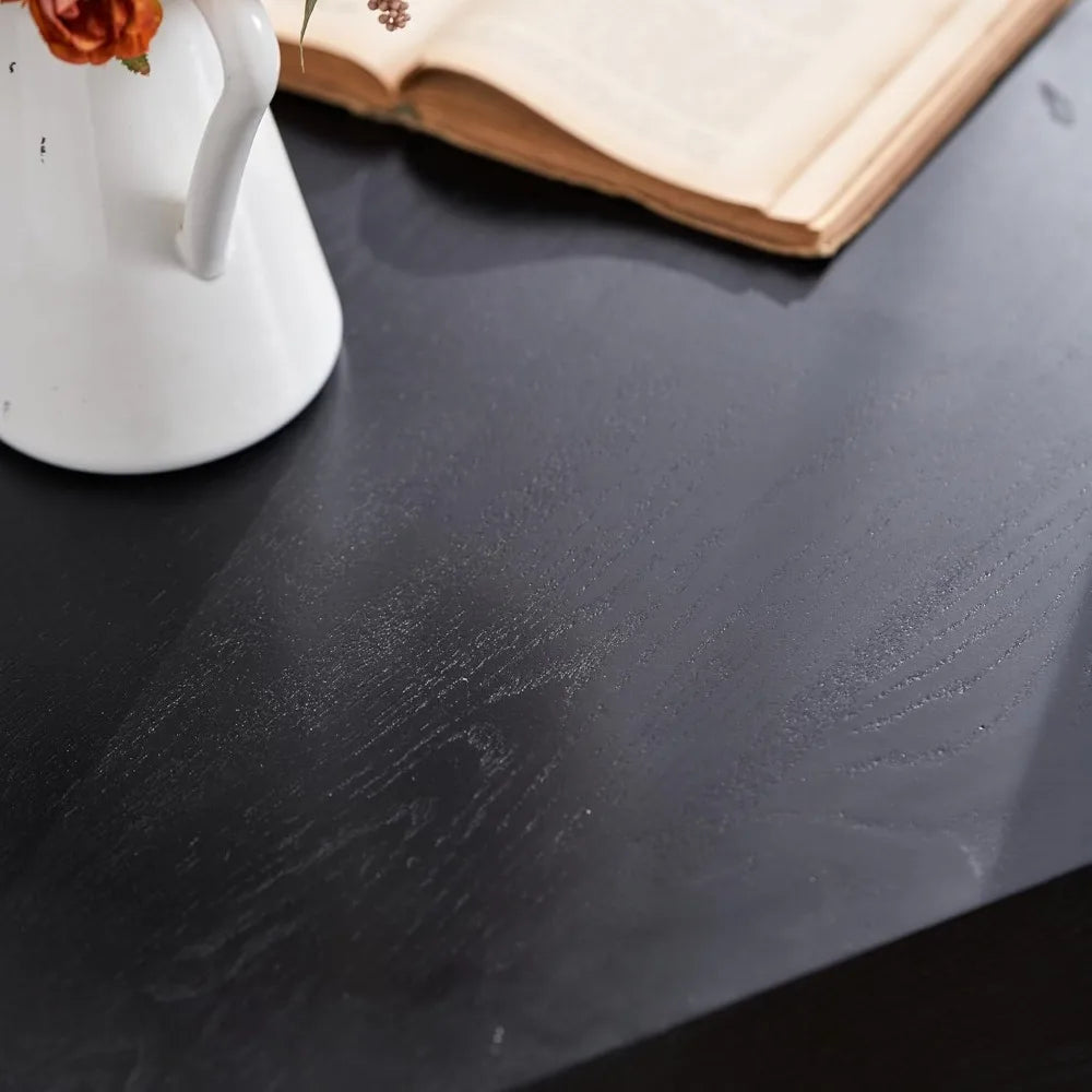 Modern drum design coffee table with hidden storage