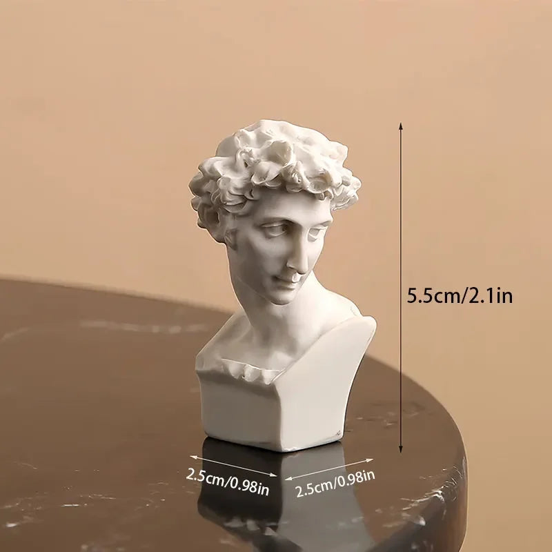 Greek and Roman Resin Head Bust Sculpture
