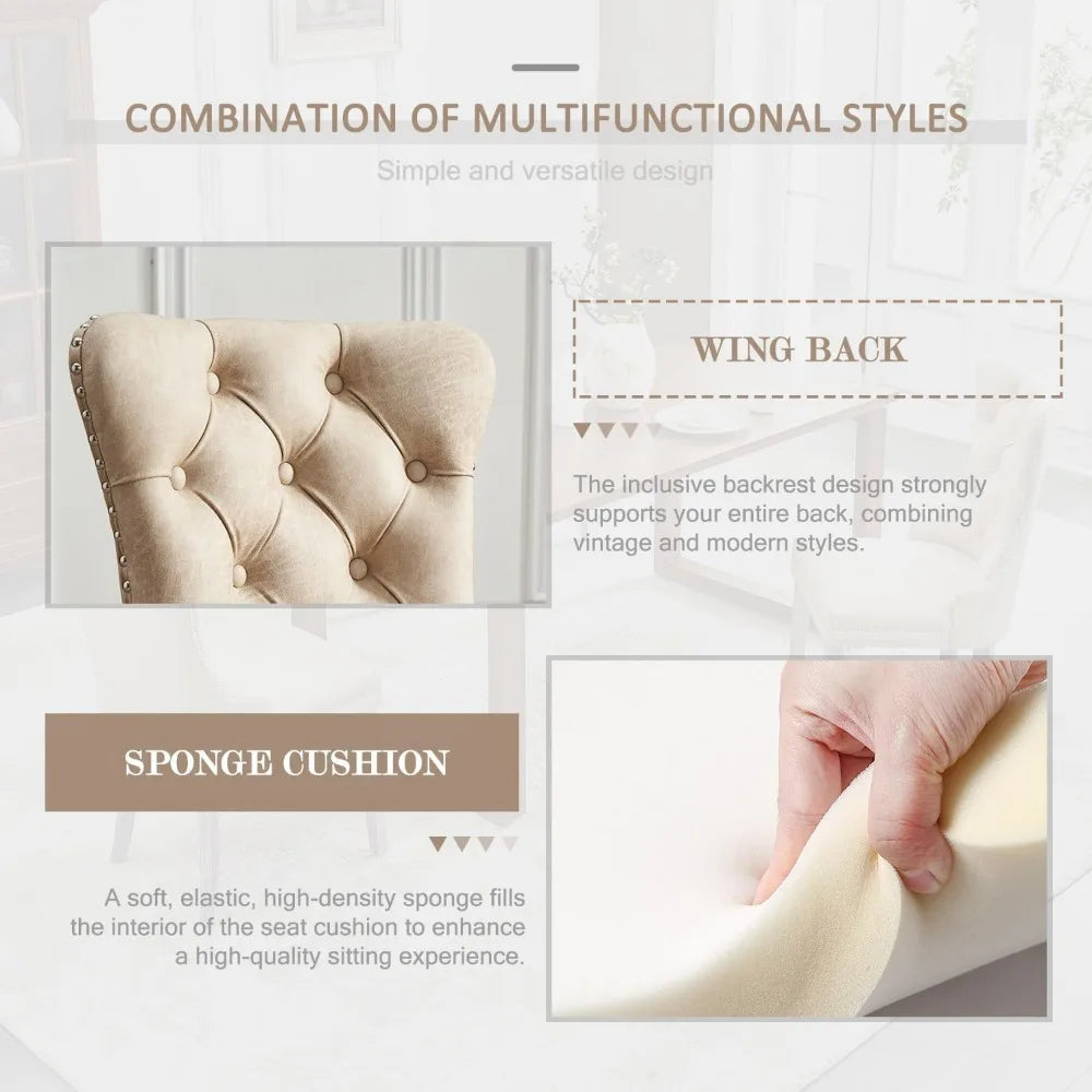 Leather Dining Chair Set of 6