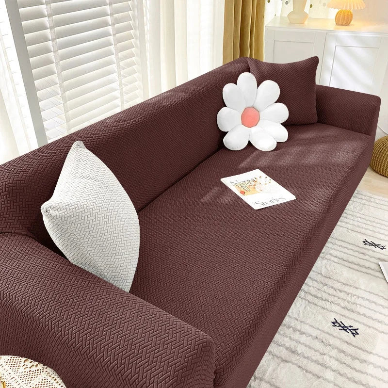 Sofa Cover For Living Room Thick Jacquard Elastic All-Inclusive Couch Cover Stretch L-shaped Corner Sofa Slipcovers 1/2/3/4Seate