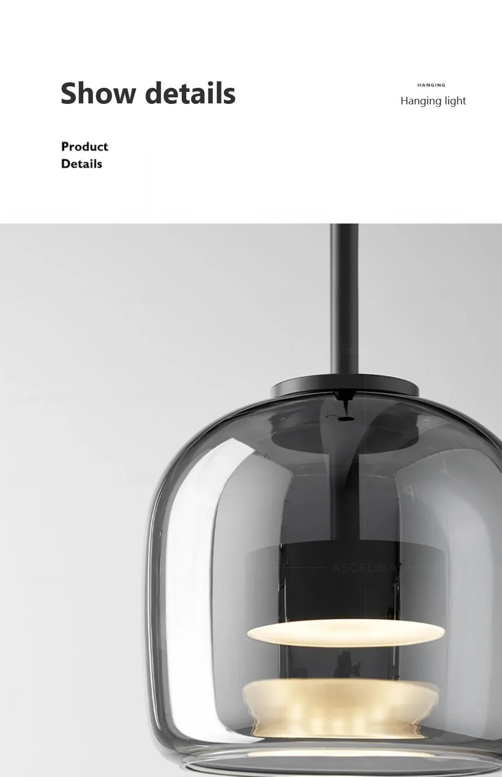 Nordic LED Glass Pendant Light Simple Modern Restaurant Bar Counter Coffee Shop Bedside Interior Decoration Lighting Fixtures