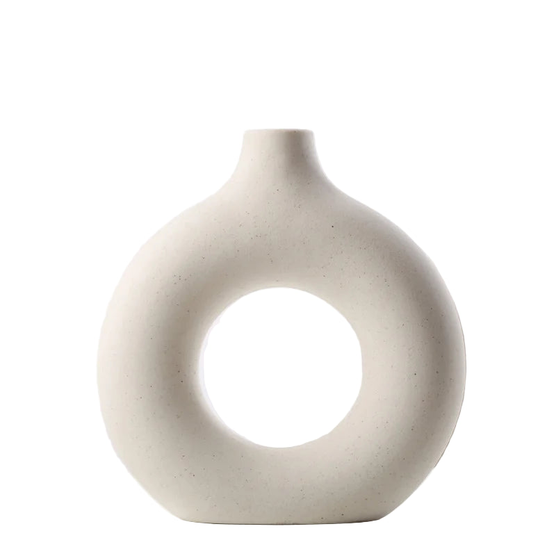 NEW! Circle Ceramic Vase Minimalist Decoration