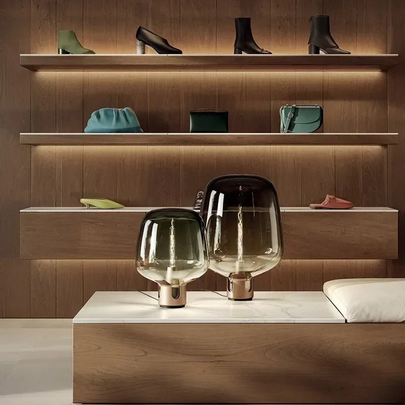 Nordic Creative Needle Tip Micro Cover Glass LED Desk Lamp