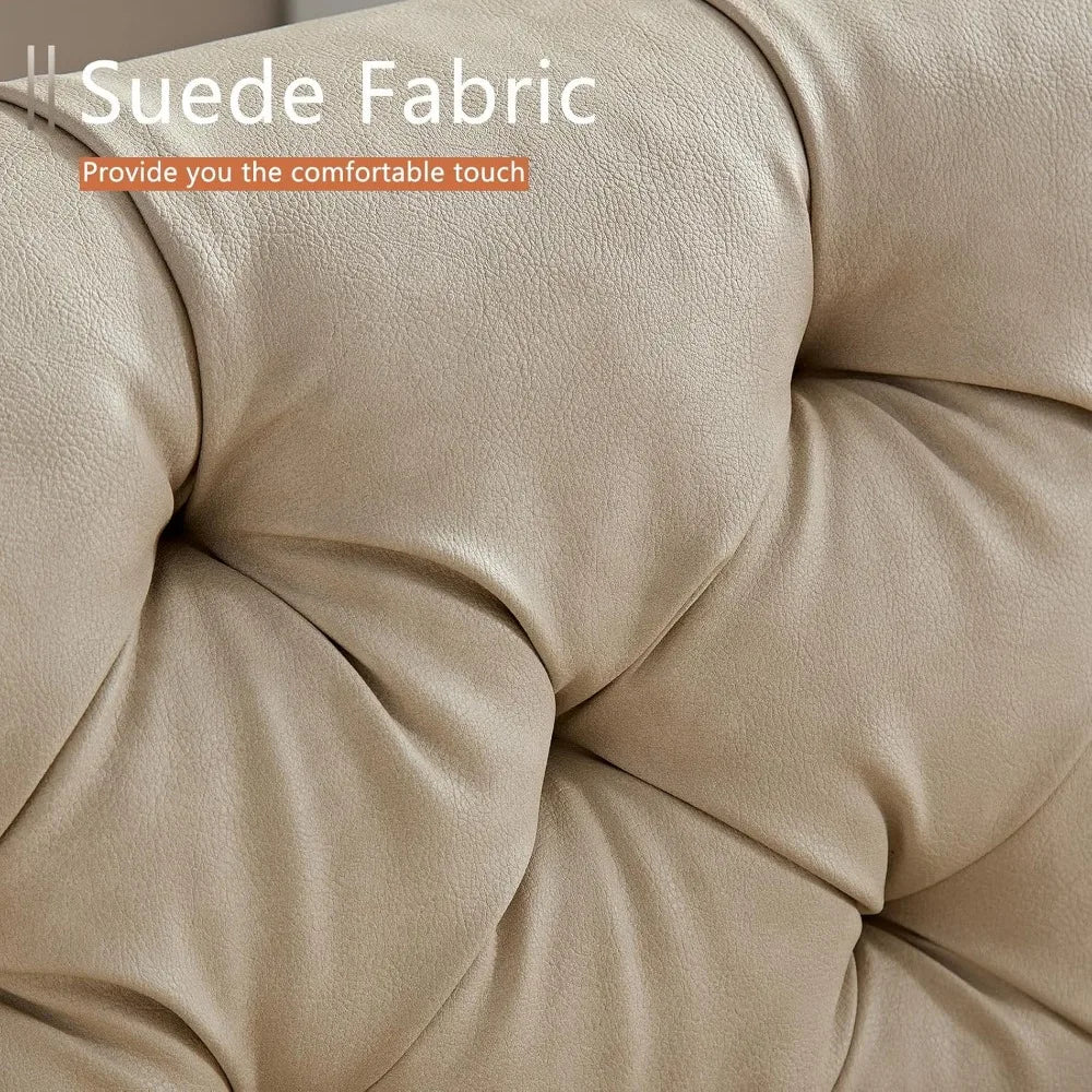 Leather Sofa, Mid Century Modern Couch