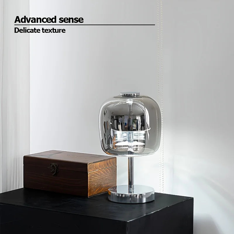 Decorative study glass lamp