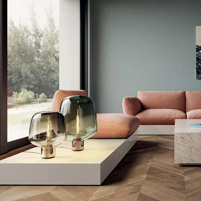 Nordic Creative Needle Tip Micro Cover Glass LED Desk Lamp