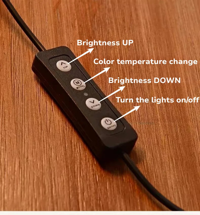 12W LED Copper Table Lamp Brightness Adjustable