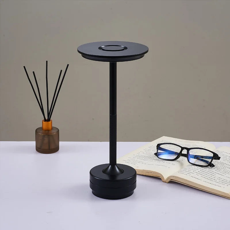 Rechargeable Table Lamp LED Touch Sensor Desktop Night Light Wireless Reading Lamp for Restaurant Hotel Bar Bedroom Decor Light