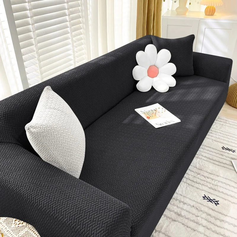 Sofa Cover For Living Room Thick Jacquard Elastic All-Inclusive Couch Cover Stretch L-shaped Corner Sofa Slipcovers 1/2/3/4Seate