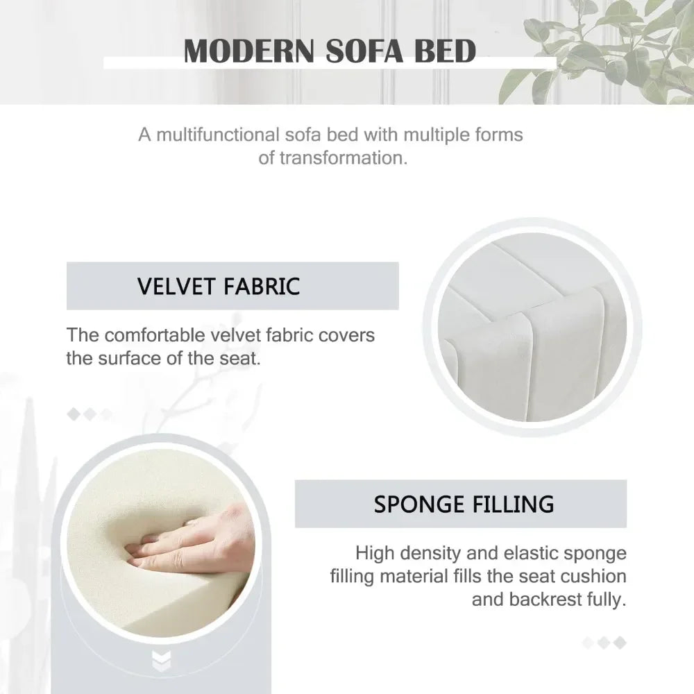 Convertible Sleeper Sofa Bed