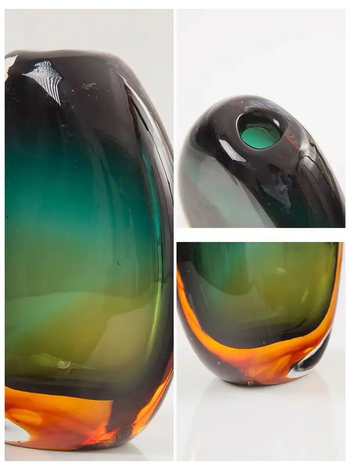 Multi-layer Painted Gradient Glass Vase Hydroponics Flower