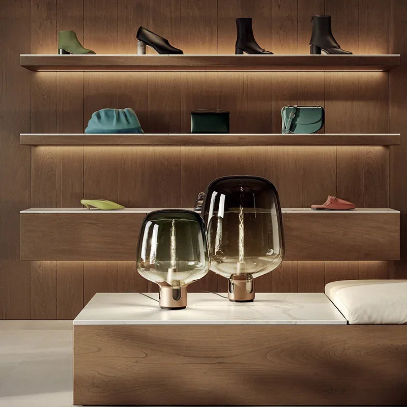 Nordic Creative Needle Tip Micro Cover Glass LED Desk Lamp