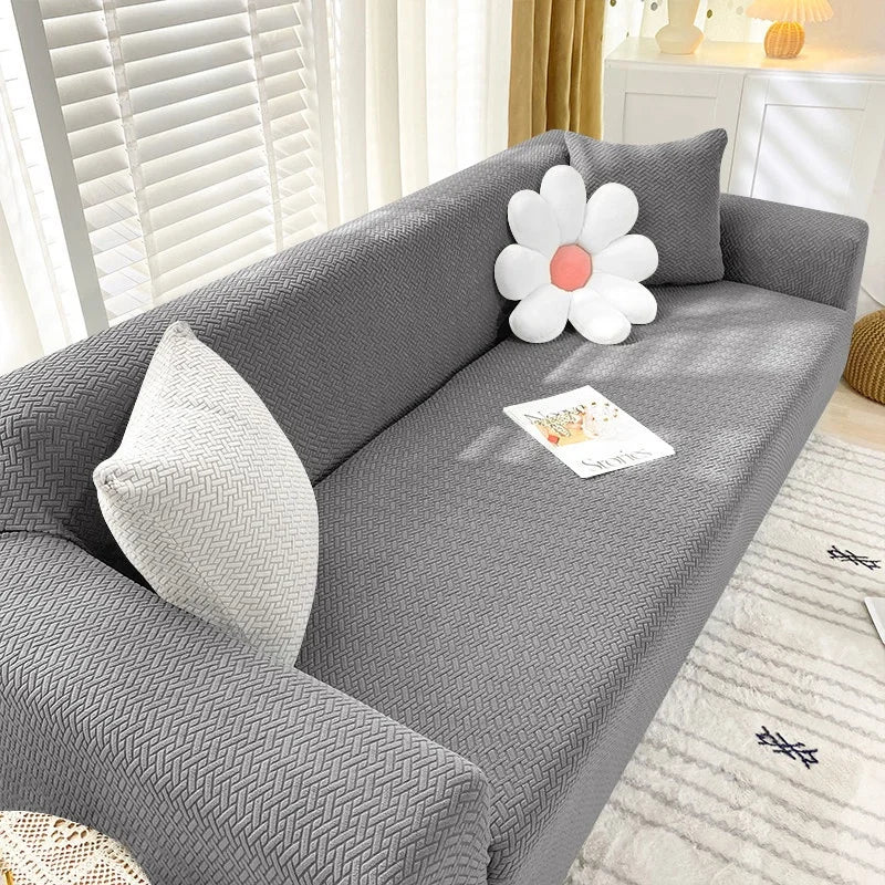 Sofa Cover For Living Room Thick Jacquard Elastic All-Inclusive Couch Cover Stretch L-shaped Corner Sofa Slipcovers 1/2/3/4Seate
