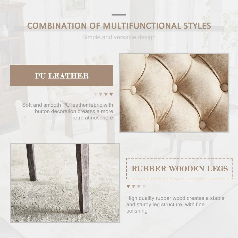 Leather Dining Chair Set of 6