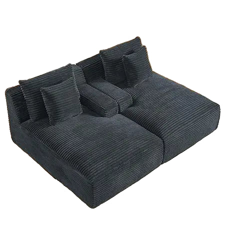 Oversized Double Chaise Lounge Sleeper Sectional