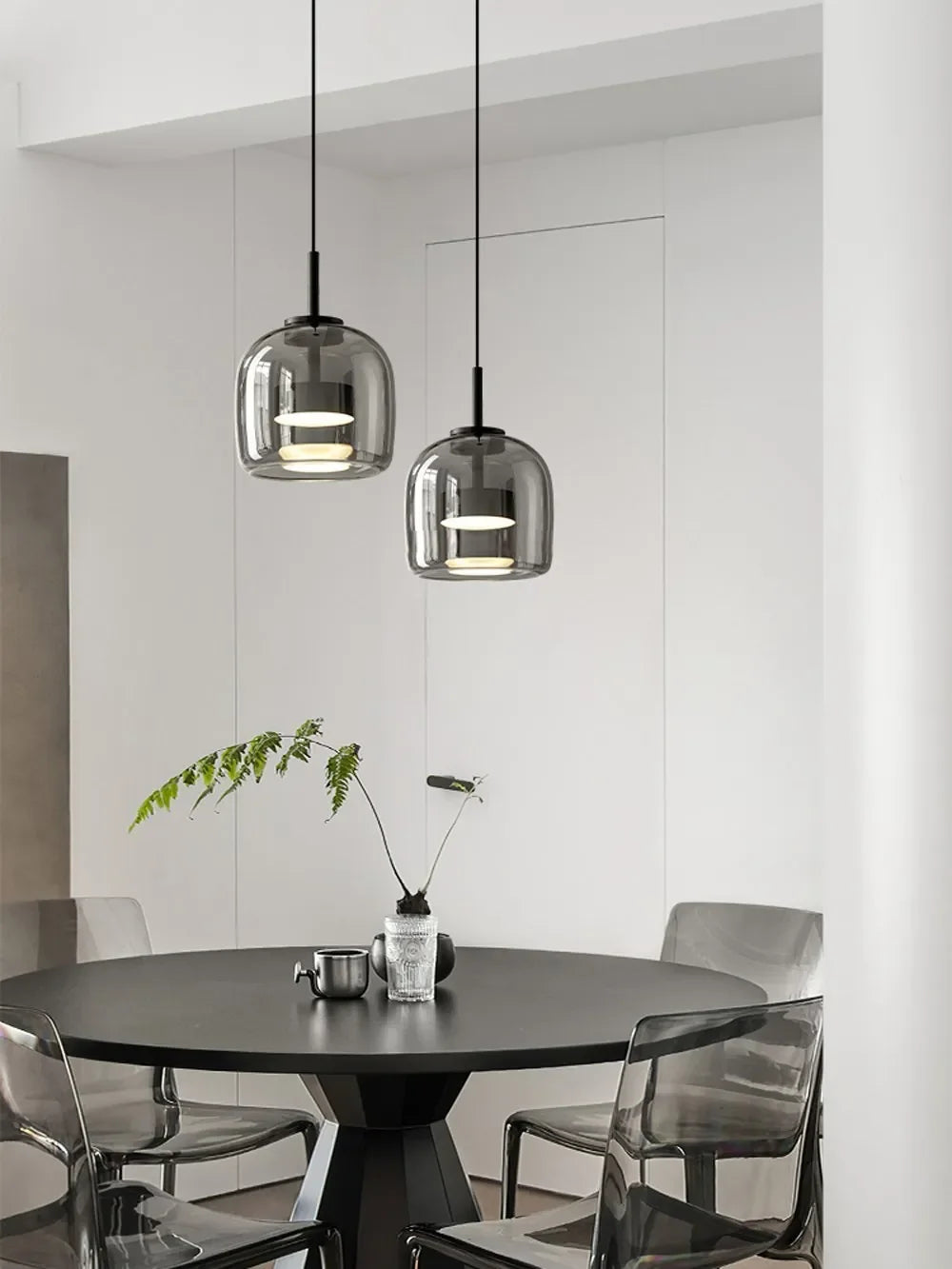 Nordic LED Glass Pendant Light Simple Modern Restaurant Bar Counter Coffee Shop Bedside Interior Decoration Lighting Fixtures