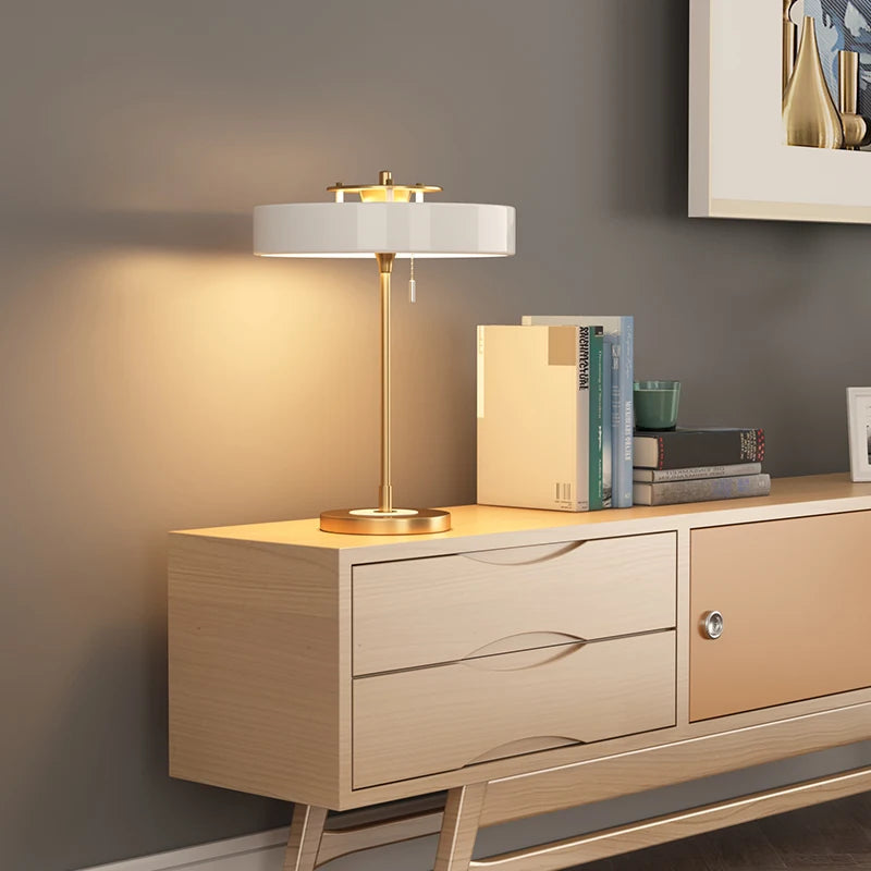 Nordic Bedside Lamp Pull Wire