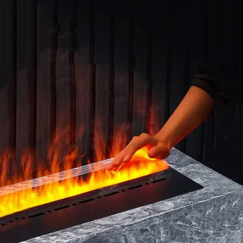 3D Water Electric Fireplace Mist Fireplace Embedded Realistic Mist Flame Remote Control APP Interior Decoration Steam Fireplace