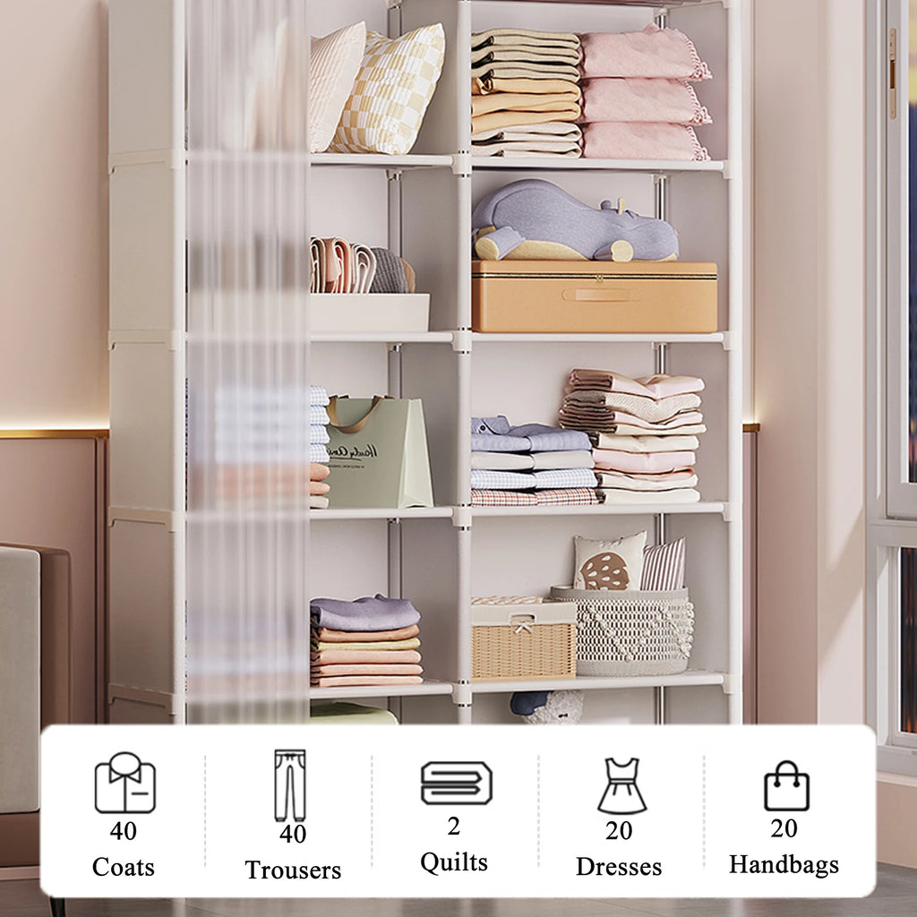 6 Layers Dust proof Wardrobe Closet Storage