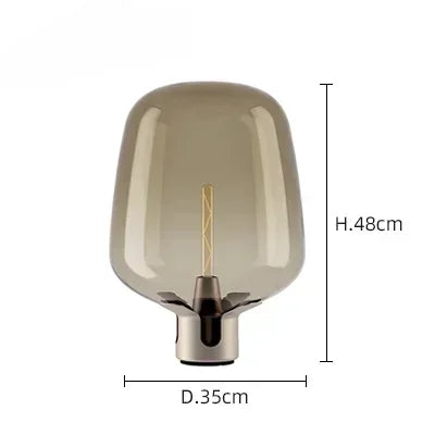 Nordic Creative Fashion Needle Tip Micro Cover Glass LED Desk Lamp Modern Living Room Study Bedroom Decoration Art Bedside Light