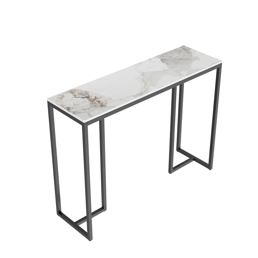 Marble Console Table Entryway Hall Furniture