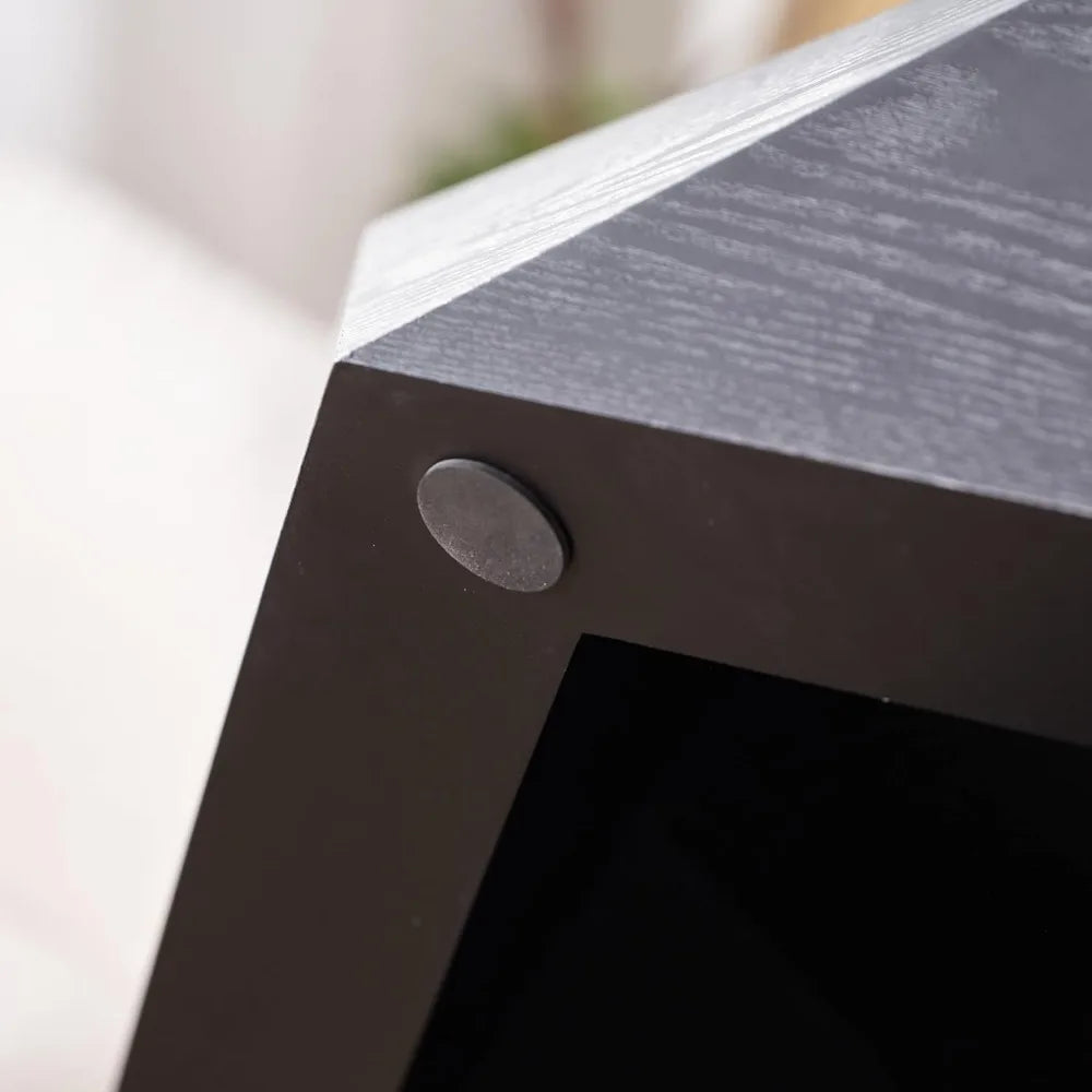 Modern drum design coffee table with hidden storage