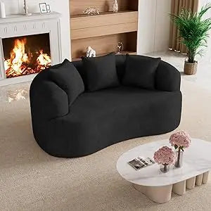 110" Oversized Sectional Sofa for Living Room, Modern Luxury Plush Chenille 4-Seater Extra Deep & Wide Seat Curved Cloud Couch w